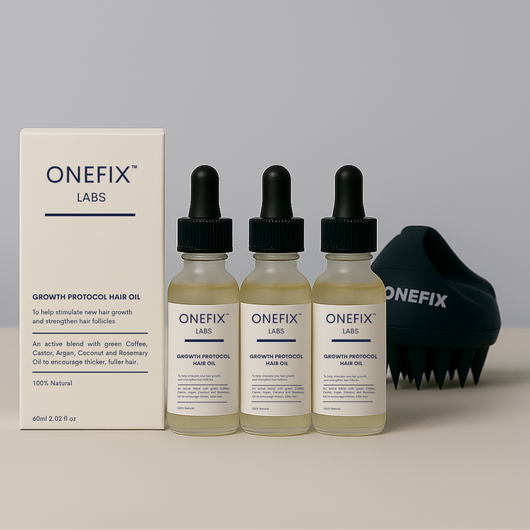 ONEFIX™ Growth Protocol Hair Oil - 3 Pack + Free Massager
